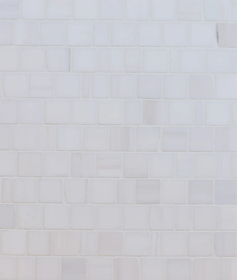 Sky White Honed Broken Square 22 Mosaic